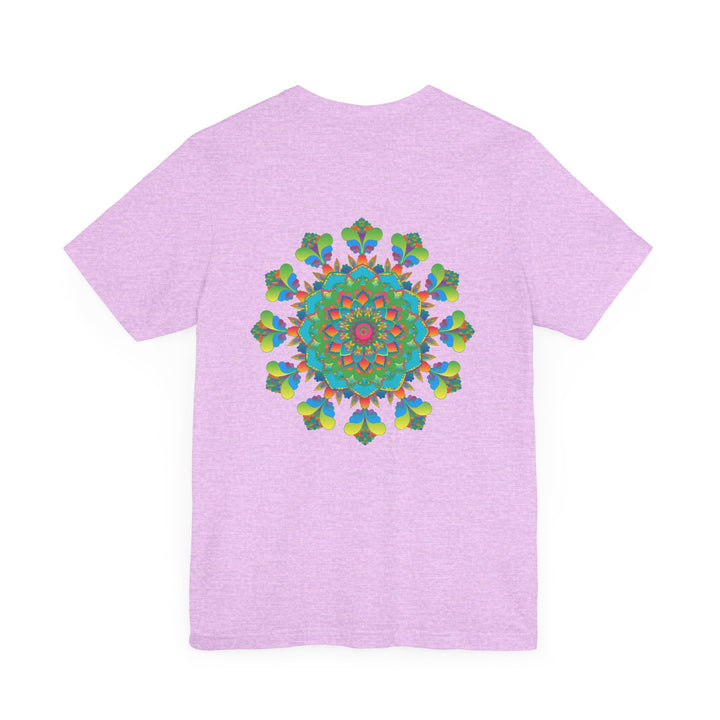 Colorful and intricate psychedelic mandala t-shirt with spiritual vibes design