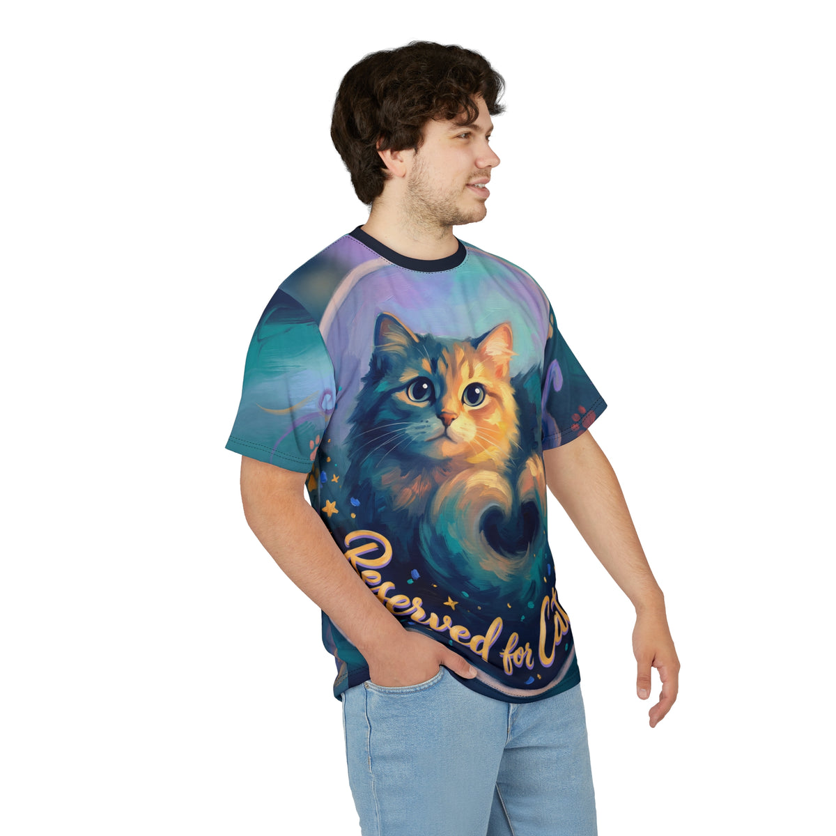 Reserved for Cat Naps T-Shirt — Cute Cat Belly Invitation Tee