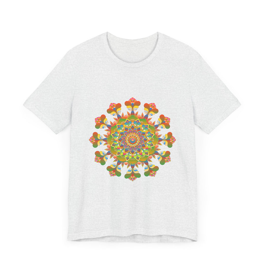 Colorful and intricate Vibrant Mandala Tee with vibrant and eye-catching design