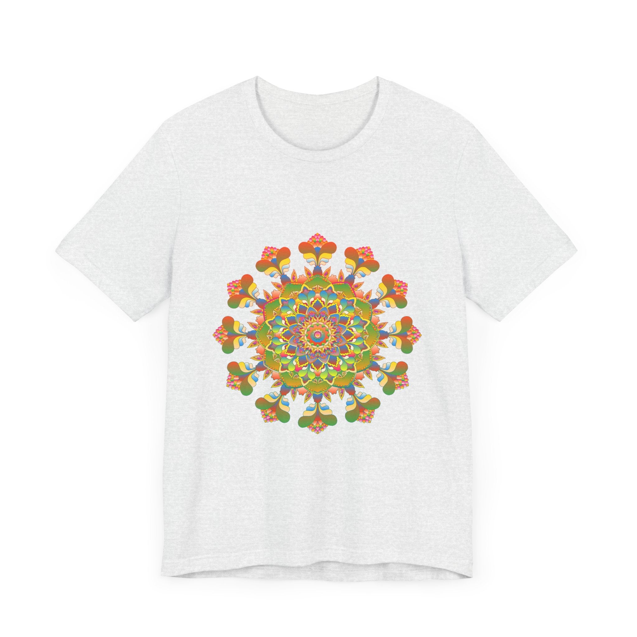 Colorful and intricate Vibrant Mandala Tee with vibrant and eye-catching design