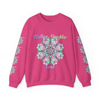 Felpa Girocollo Legame Madre-Figlia — Regalo di Famiglia Mandala Floreale