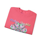 Felpa Girocollo Legame Madre-Figlia — Regalo di Famiglia Mandala Floreale