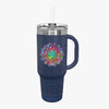 40oz Insulated Travel Mug with Mandala Design - The Perfect Stanley Alternative Mug - Blululi