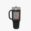 40oz Insulated Travel Mug with Mandala Design - The Perfect Stanley Alternative Mug - Blululi