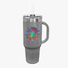 40oz Insulated Travel Mug with Mandala Design - The Perfect Stanley Alternative Mug - Blululi