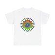 Mandala Art Yoga Mindfulness Tee 100% Cotton Unisex t-shirt on a white background