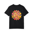 Vibrant Mandala T-Shirt featuring a colorful hand-drawn design on a high-quality cotton fabric