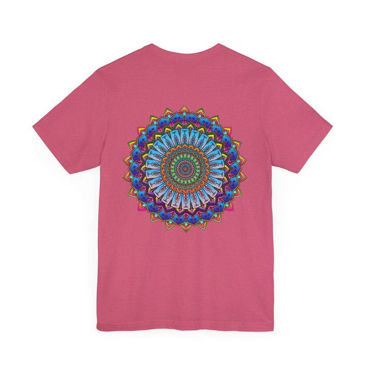 Vibrant Mandala Tee featuring intricate spiritual design for peace and harmony