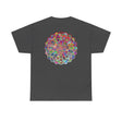 Unisex heavy cotton tee featuring mandala art design for yoga mindfulness
