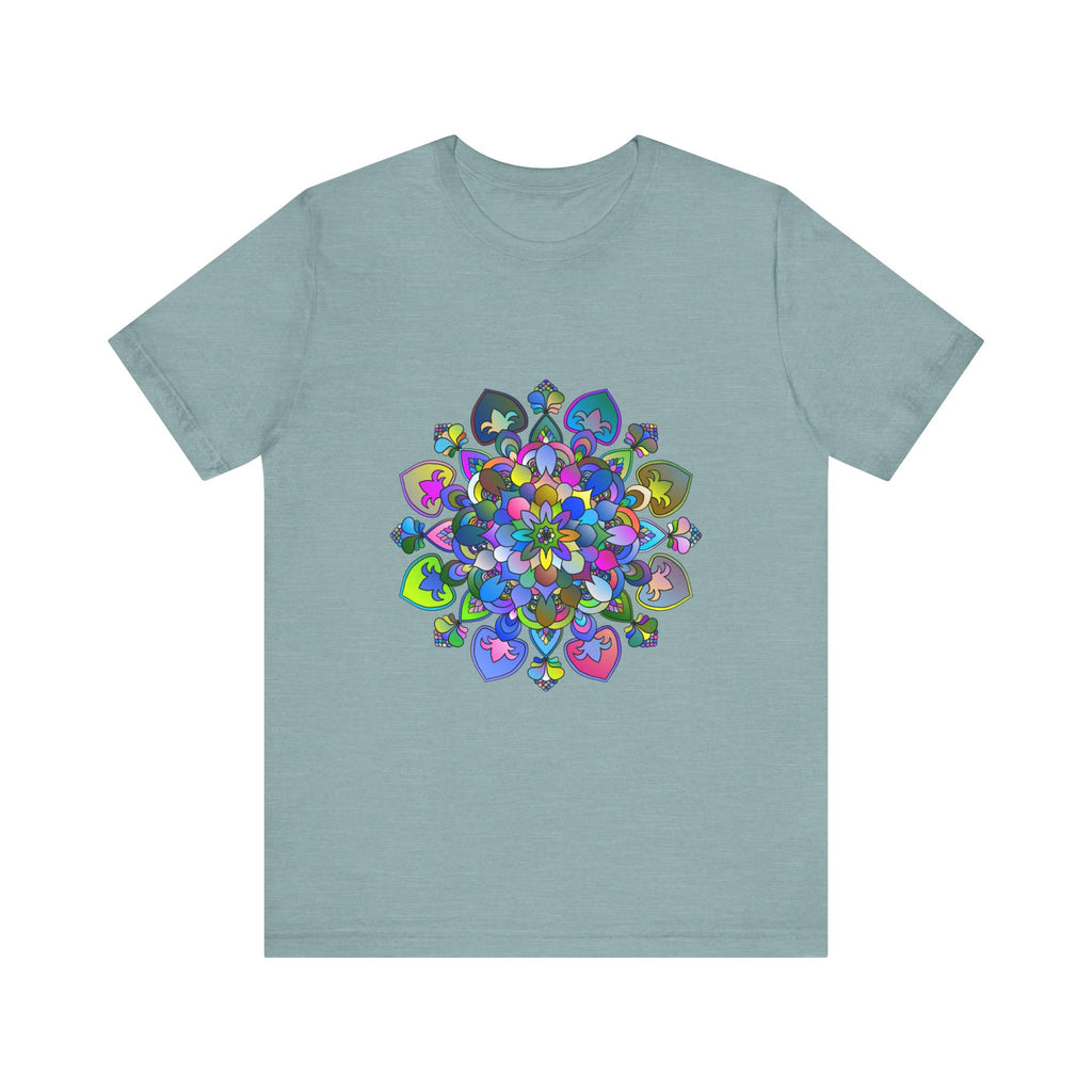 Colorful and intricate mandala design t-shirt, perfect for adding vibrancy to your wardrobe