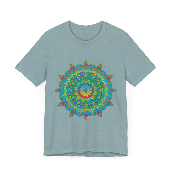 Psychedelic Mandala Tee - Vibrant Flower Design Alt Text 51