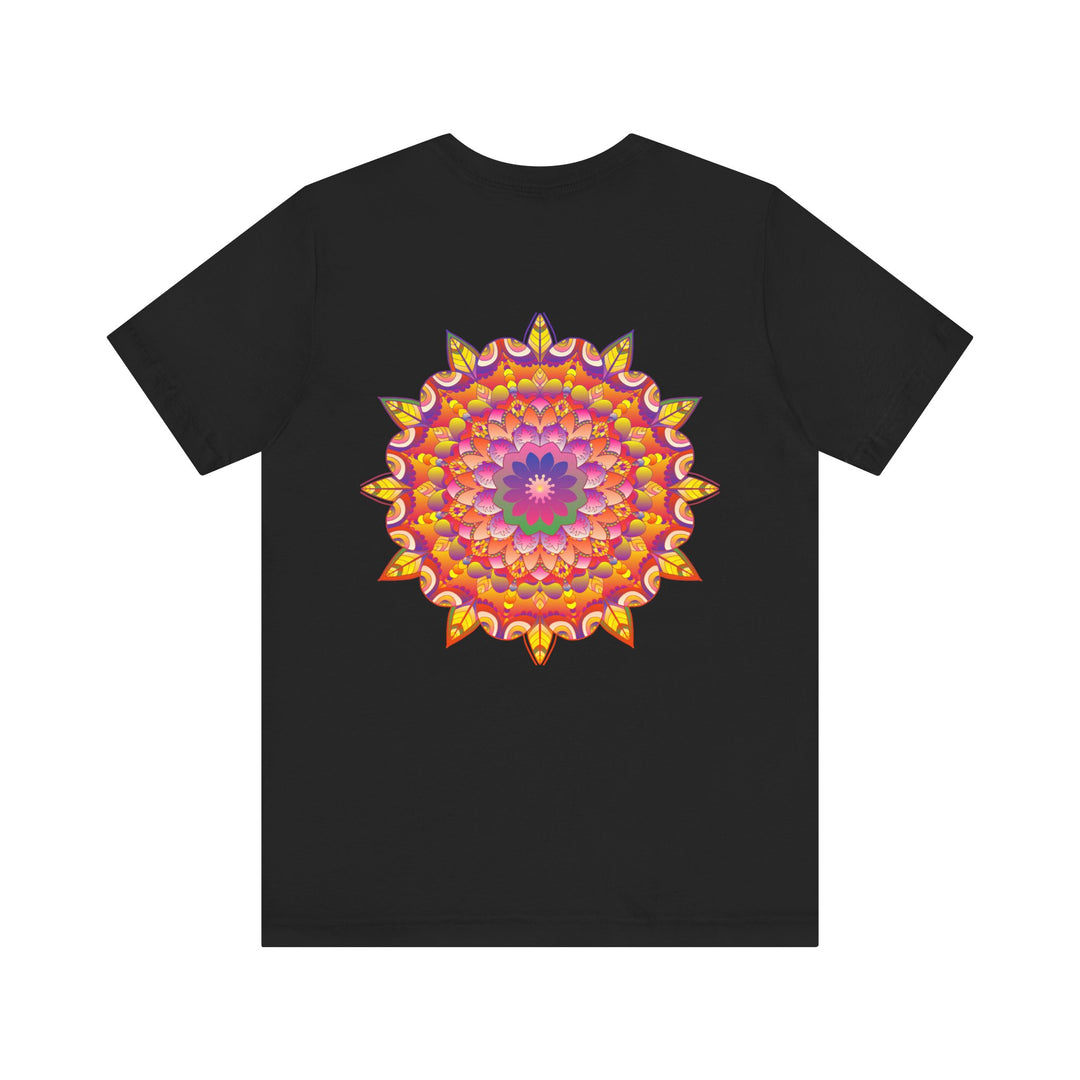 Vibrant Mandala T-Shirt featuring intricate spiritual design for peace and harmony