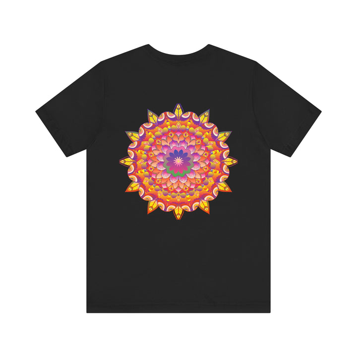 Vibrant Mandala T-Shirt featuring intricate spiritual design for peace and harmony