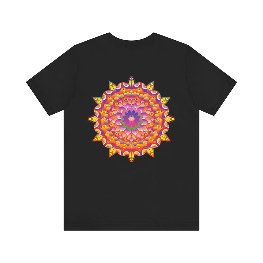 Vibrant Mandala T-Shirt featuring intricate spiritual design for peace and harmony