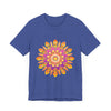 Vibrant Mandala T-shirt featuring intricate and colorful design, perfect for adding a pop of artistic flair to your wardrobe