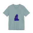 Vibrant and eye-catching Black Cat Mystery T-shirt featuring a colorful feline design