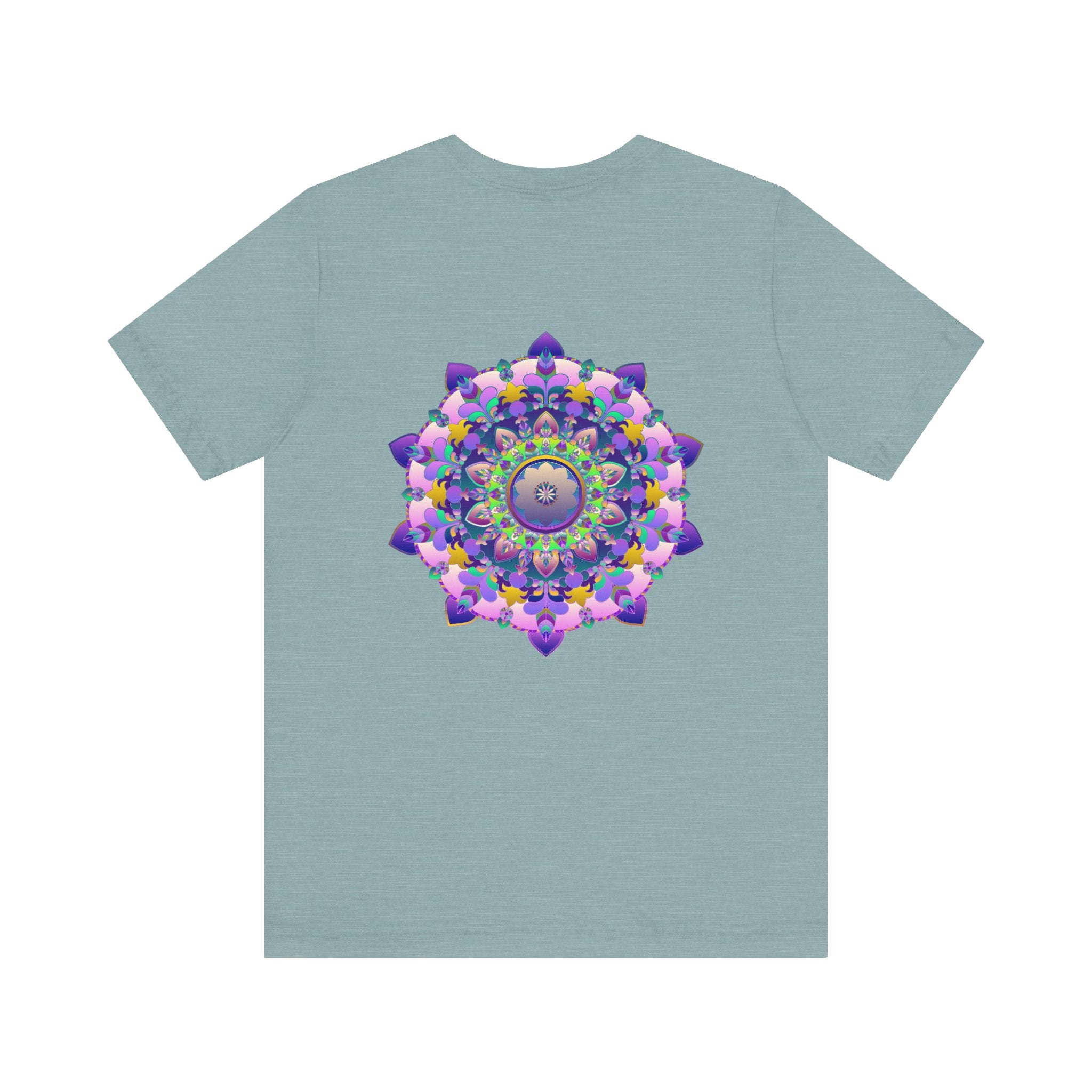 Vibrant Mandala T-Shirt featuring intricate design for Spiritual Peace & Harmony