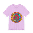Colorful Mandala Tee with Intricate Flower of Life Design