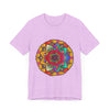 Colorful Mandala Tee with Intricate Flower of Life Design