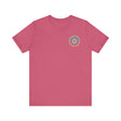 Colorful Mandala Tee with Symbols of Inner Peace and Spiritual Balance