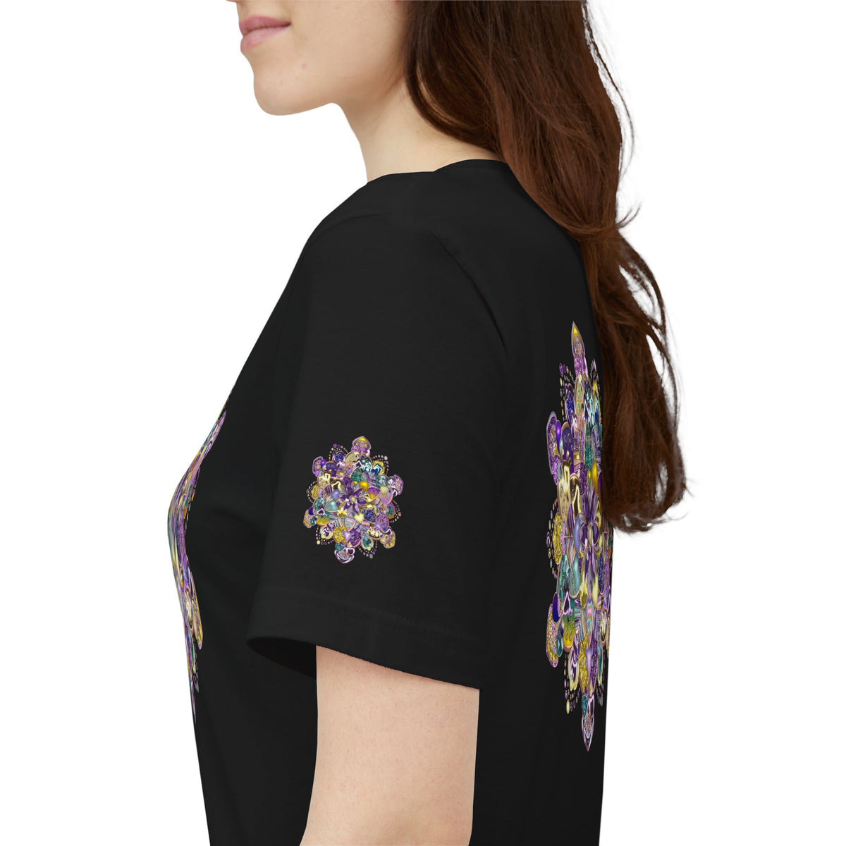 Unisex Floral Jewel Mandala T-Shirt