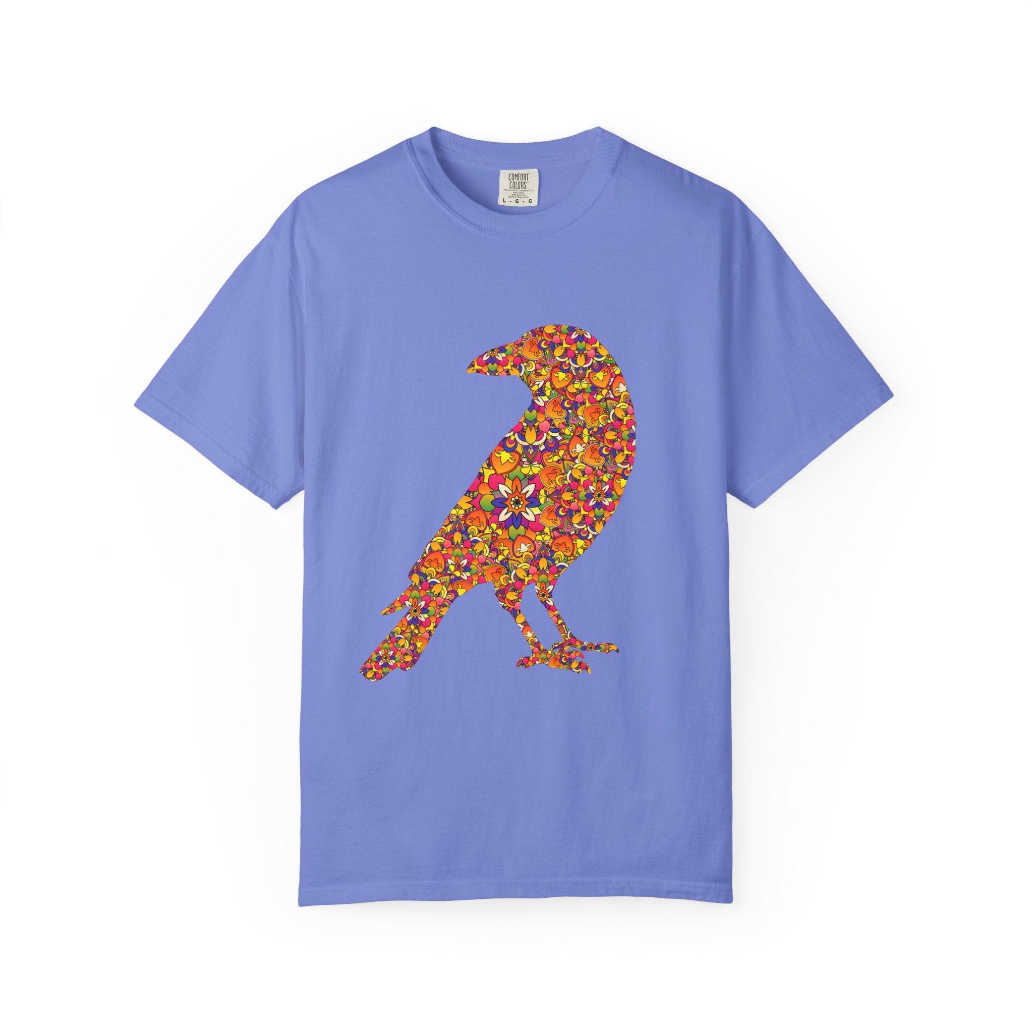 Crow Within ~ Floral Mandala Radiant Raven T-Shirt