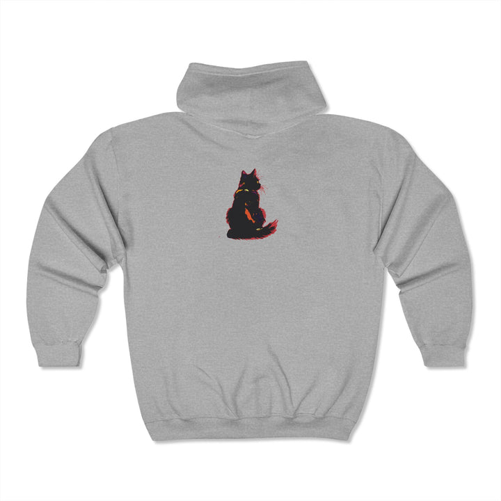 Blululi Mystical Cat Watercolor Hoodie featuring a stunning watercolor design of a mystical cat on a comfortable, stylish hoodie