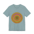 Vibrant Mandala Tee featuring colorful and intricate spiritual art design