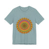 Vibrant Mandala Tee featuring colorful and intricate spiritual art design