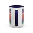 A beautiful Mandala Art Mug featuring a vibrant and intricate floral design