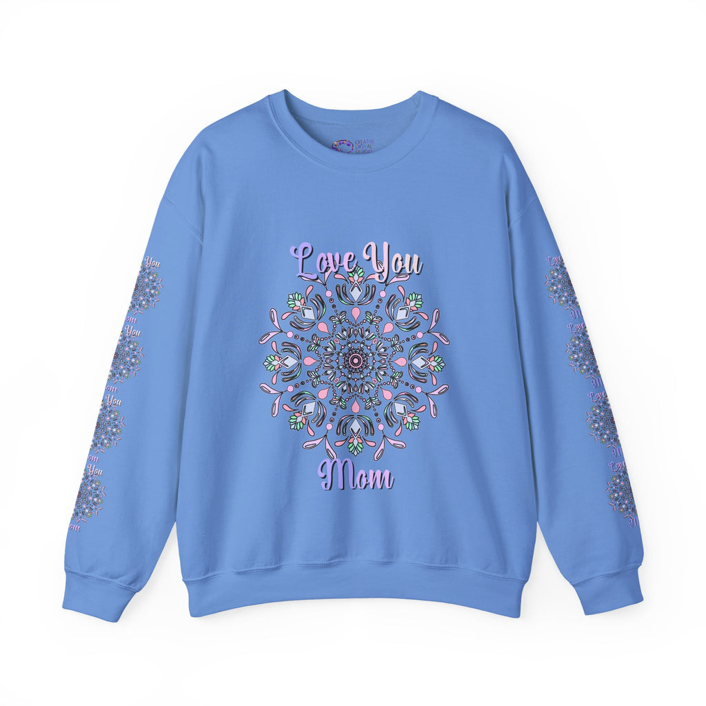 Felpa Mandala "Mamma Potente" in Morbide Tonalità Pastello