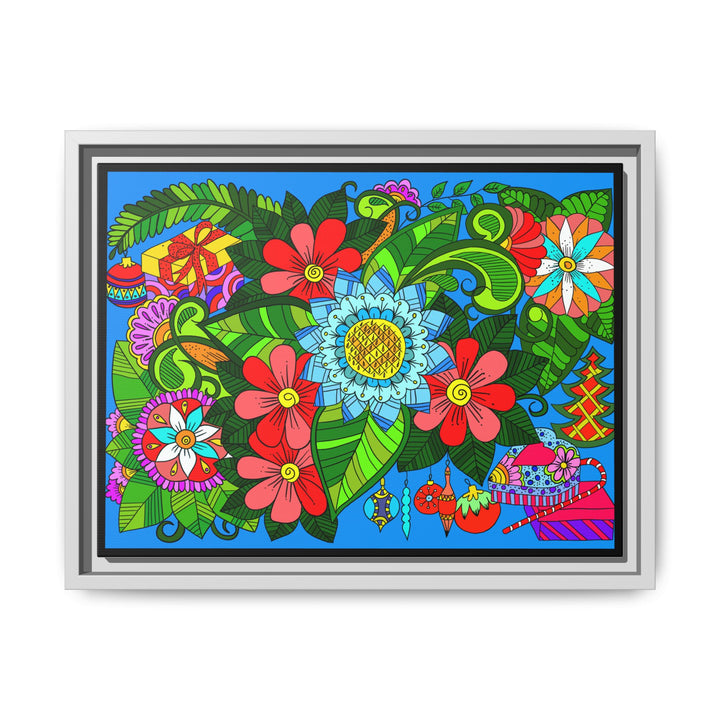 Floral Mandala Art Print With Lush Colors And Creative Energy