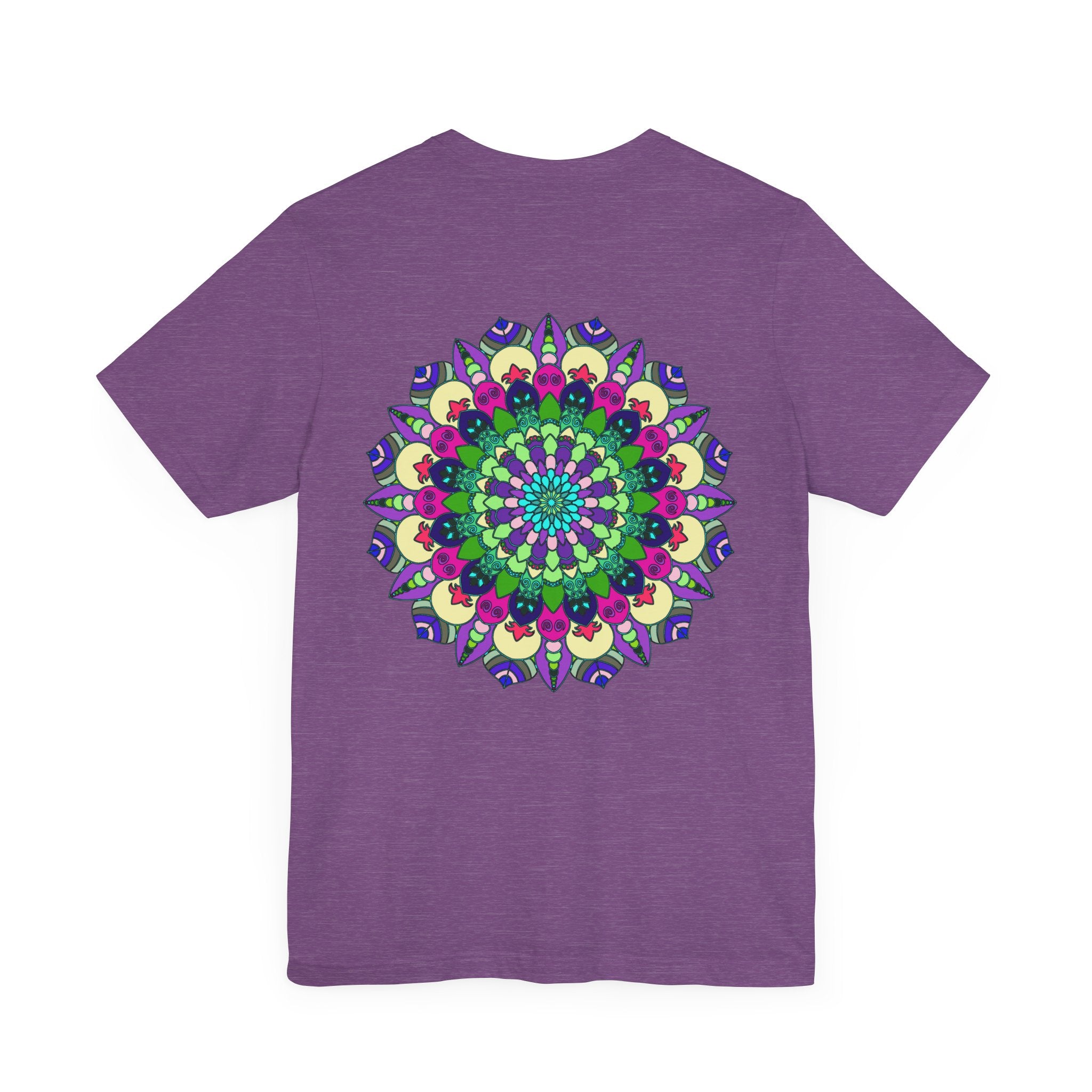 A beautiful mandala tee featuring intricate designs symbolizing spiritual peace and harmony