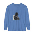 Black Cat Watercolor Unisex Long Sleeve T-Shirt featuring vibrant watercolor design