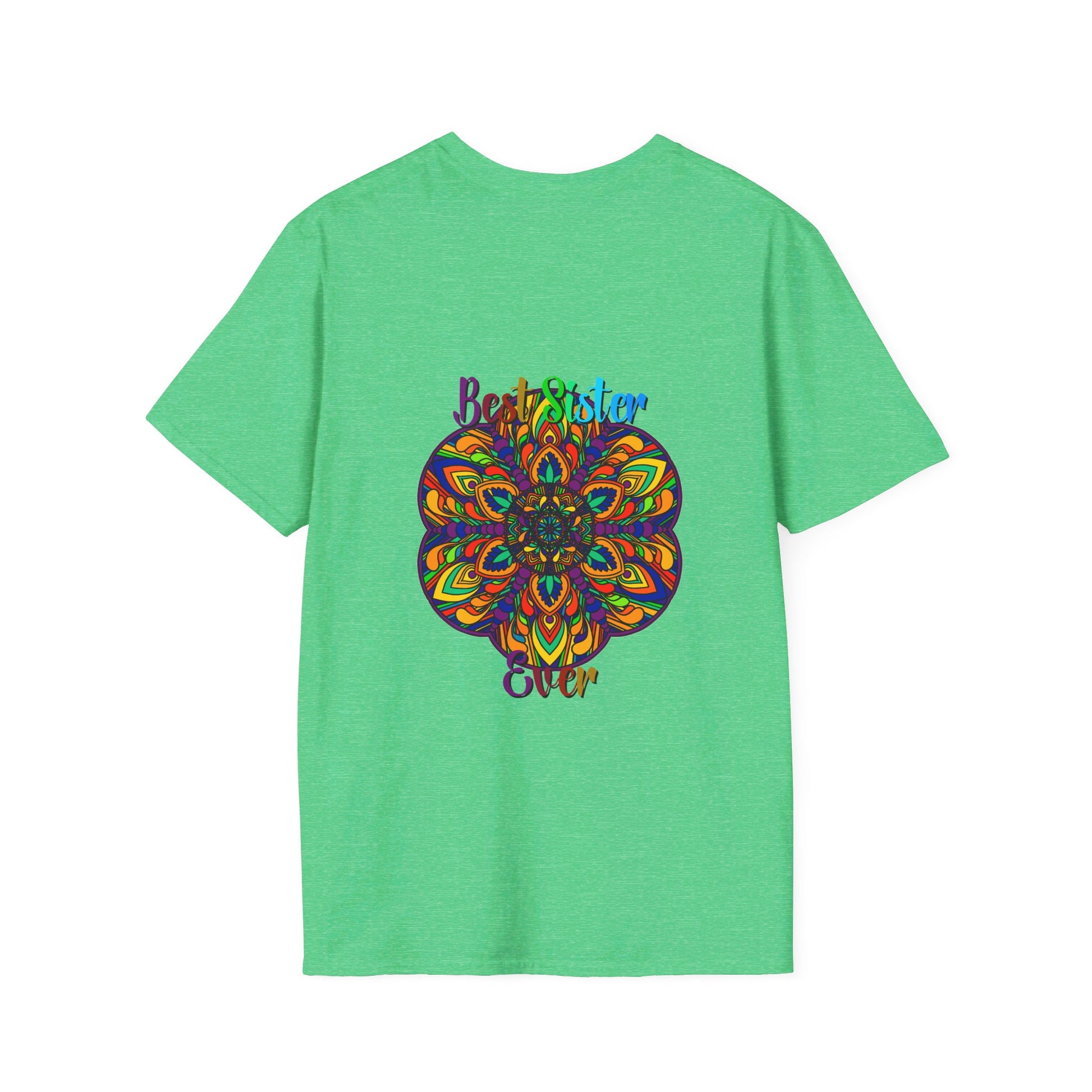 Colorful mandala artwork shirt, perfect gift for sister, soft and unisex design