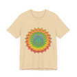Vibrant Mandala Tee featuring intricate and colorful art and design