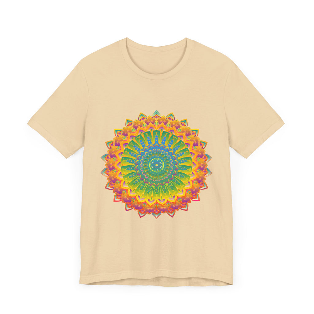 Vibrant Mandala Tee featuring intricate and colorful art and design