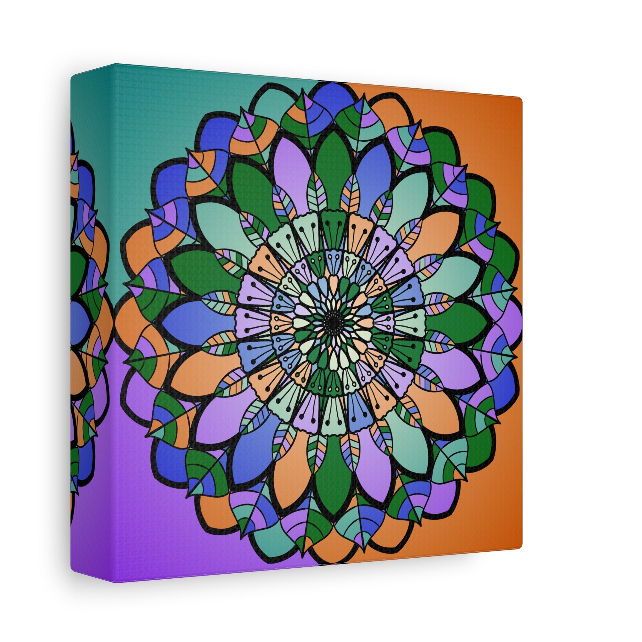 Floral Mandala Matte Canvas Wall Art