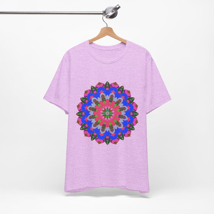 Vibrant and intricate mandala design T-shirt in a variety of colors