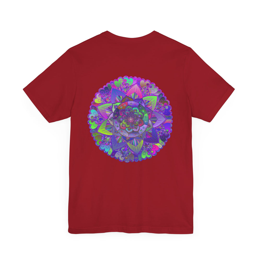 Vibrant Mandala Tee featuring intricate spiritual design for peace and harmony