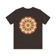 Beautiful mandala tee with intricate design, promoting spiritual peace and harmony