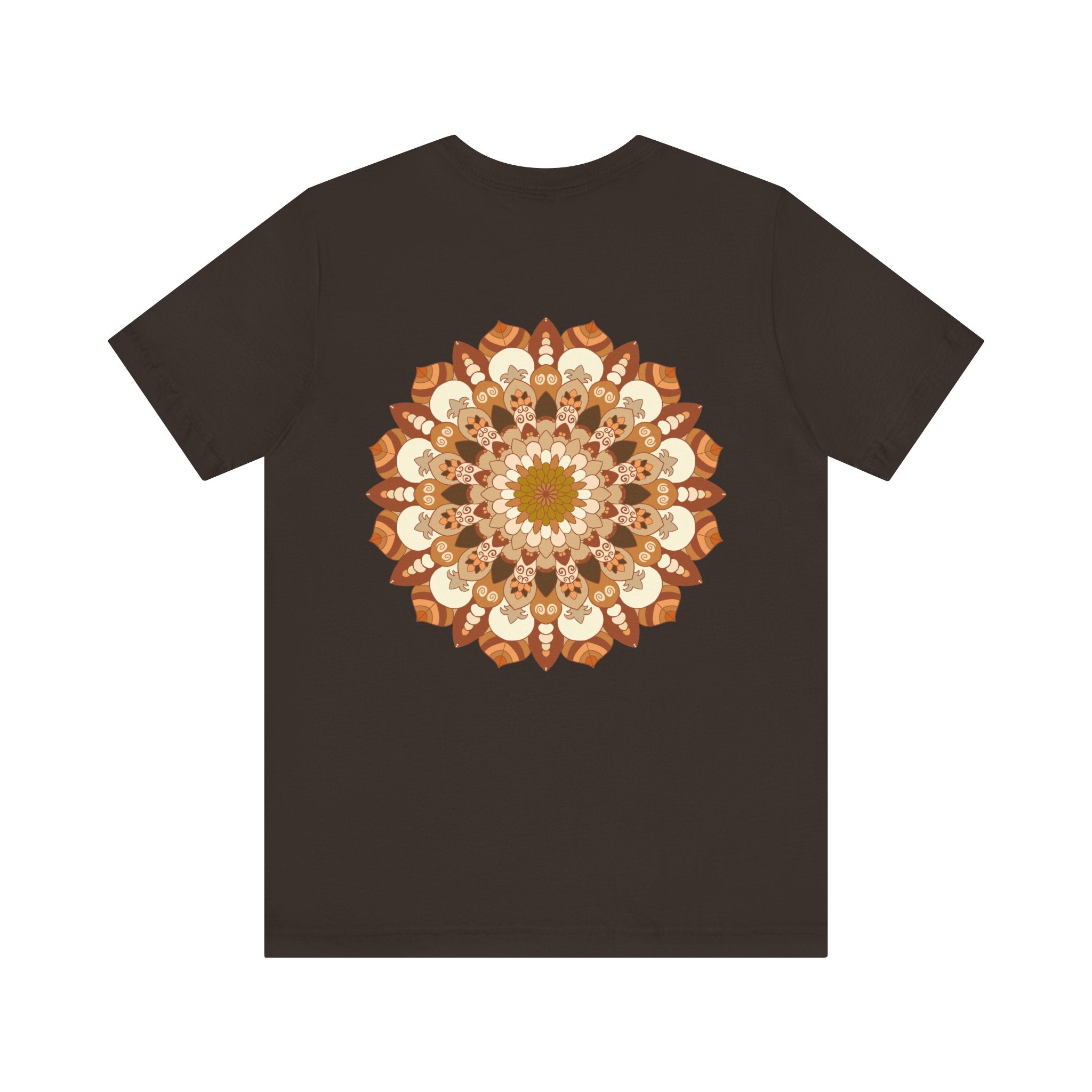 Beautiful mandala tee with intricate design, promoting spiritual peace and harmony