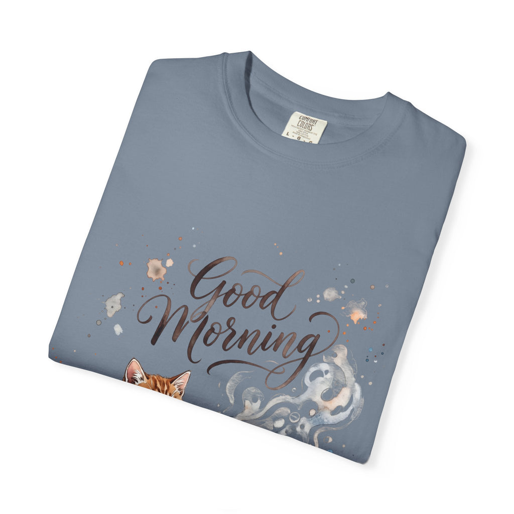 Good Morning Cat Coffee T-Shirt