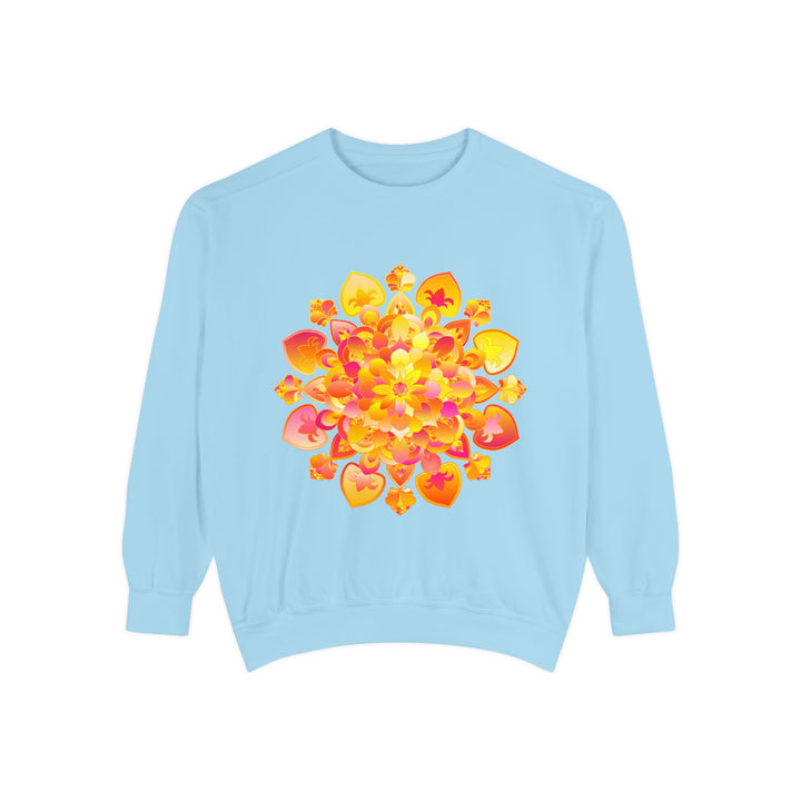 Stylish and comfortable sweatshirt with an intricate and calming mandala print