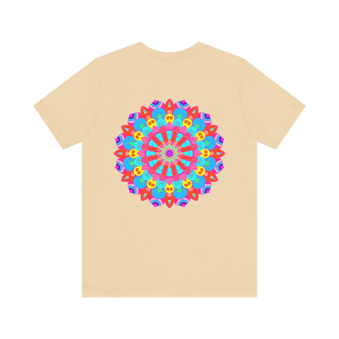 Vibrant Mandala Tee featuring intricate design representing spiritual peace and harmony, perfect for bringing positivity and tranquility to your wardrobe