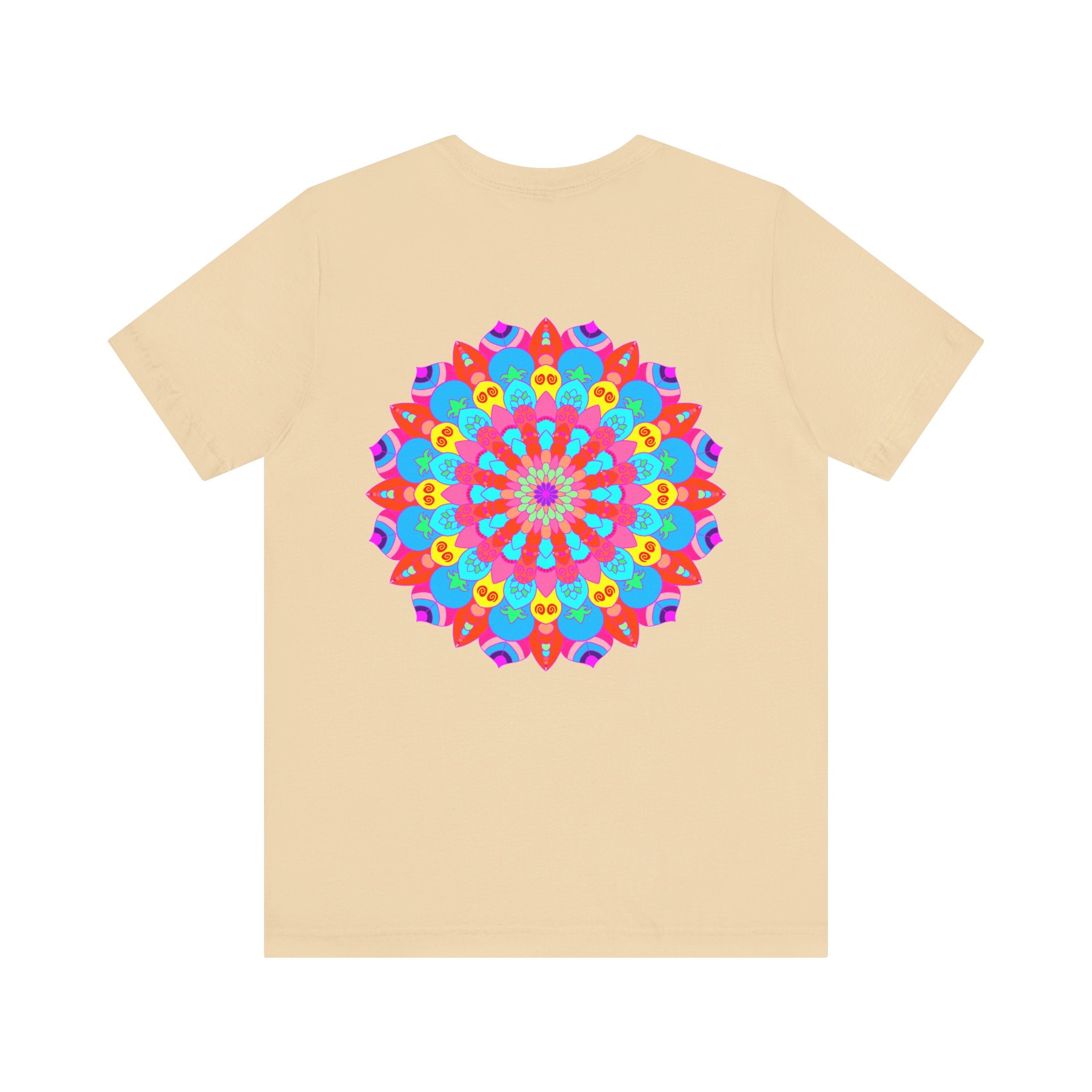 Vibrant Mandala Tee featuring intricate design representing spiritual peace and harmony, perfect for bringing positivity and tranquility to your wardrobe