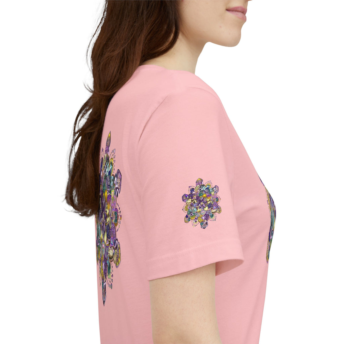 Unisex Floral Jewel Mandala T-Shirt