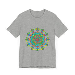 Vibrant and colorful Psychedelic Mandala Tie Dye T-Shirt with intricate patterns