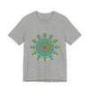 Vibrant and colorful Psychedelic Mandala Tie Dye T-Shirt with intricate patterns