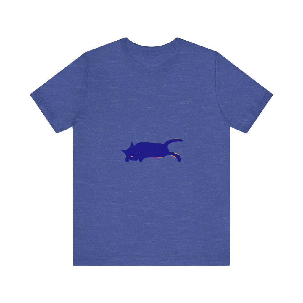 Black Cat Mystery - Soft, Watercolor T-Shirt with vibrant colors and unique design